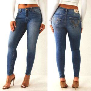 NWT New $179 True Religion JENNIE HIGH RISE SKINNY JEAN Size 27
